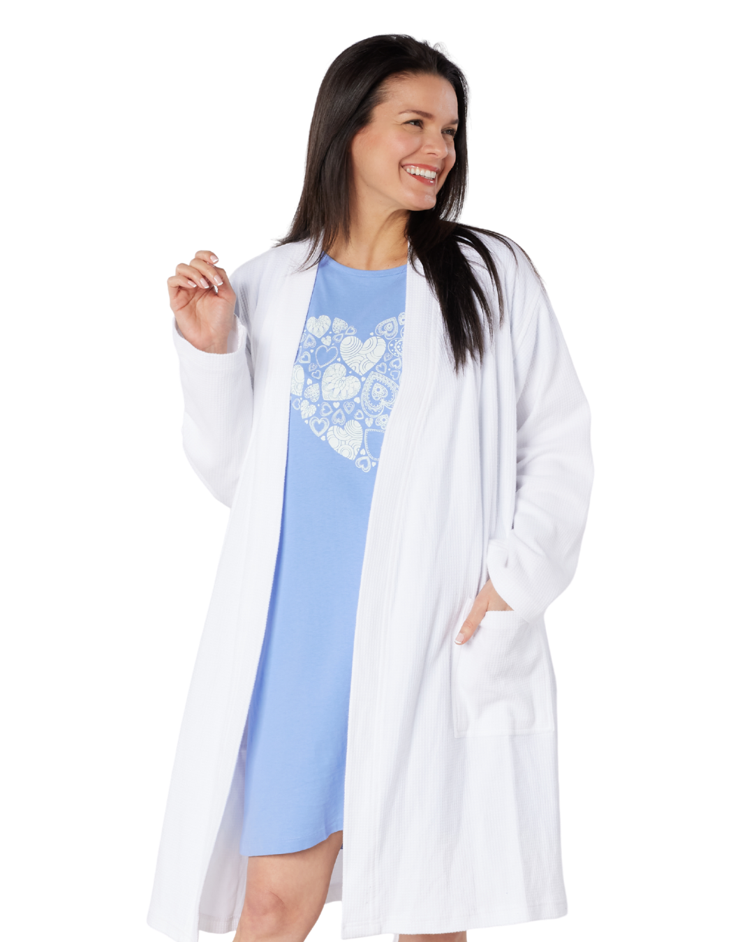 100% Cotton Waffle Wrap Robe