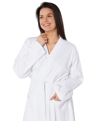 100% Cotton Waffle Wrap Robe