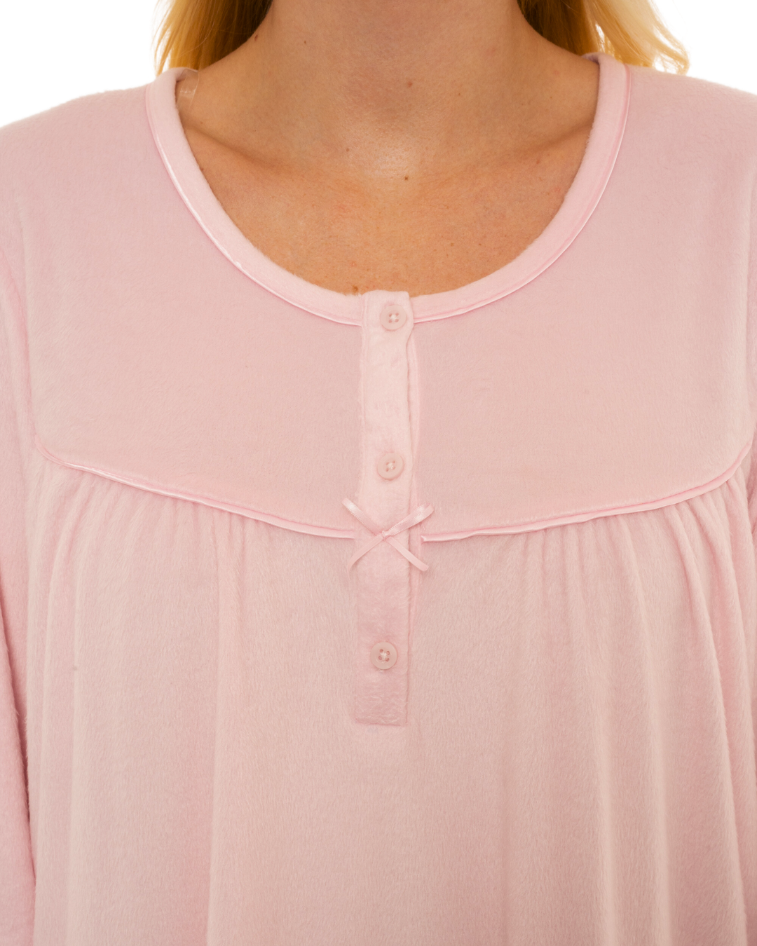 Long Sleeved Polished Fleece Nightdress Suzy Me Collection