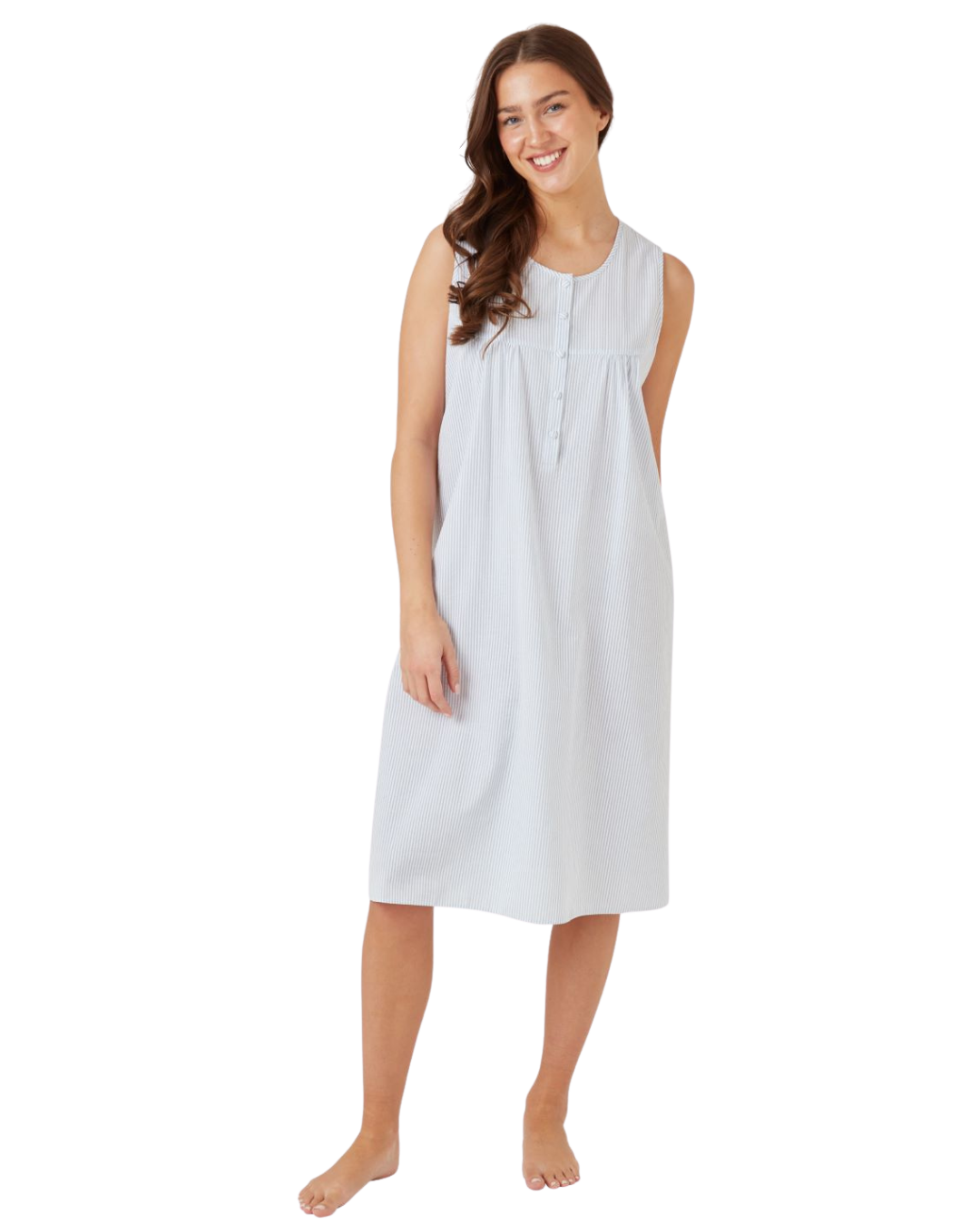 Suzy & Me Seersucker Sleeveless Nightdress