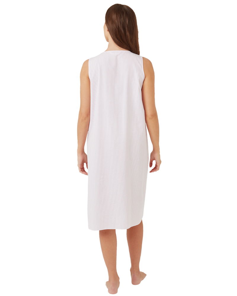 Suzy & Me Seersucker Sleeveless Nightdress