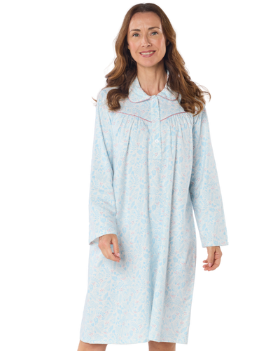Harvest Bloom Winceyette Brushed Cotton Nightdress