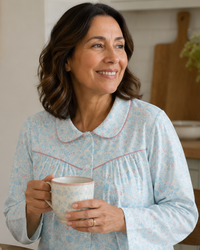 Harvest Bloom Wincy Brushed Cotton Long Sleeve Nightdress 40" Length