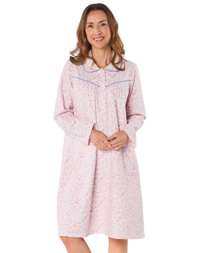Harvest Bloom Winceyette Brushed Cotton Nightdress