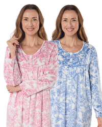 Winter Rose 45" Fleece Nightdress