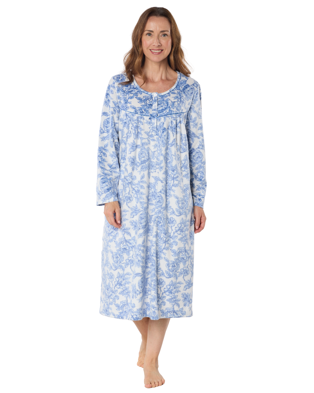 Winter Rose 45" Fleece Nightdress