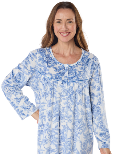 Winter Rose 45" Fleece Nightdress