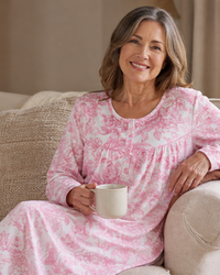 Winter Rose 45" Fleece Nightdress
