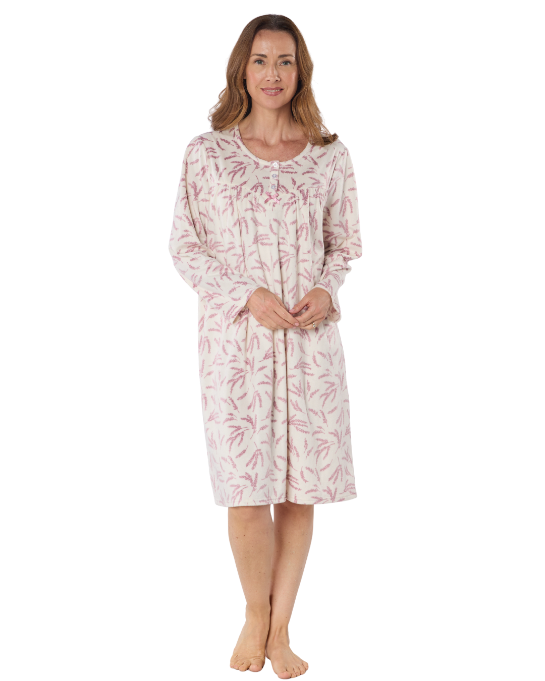 Autumn Sprig 40" Fleece Nightdress