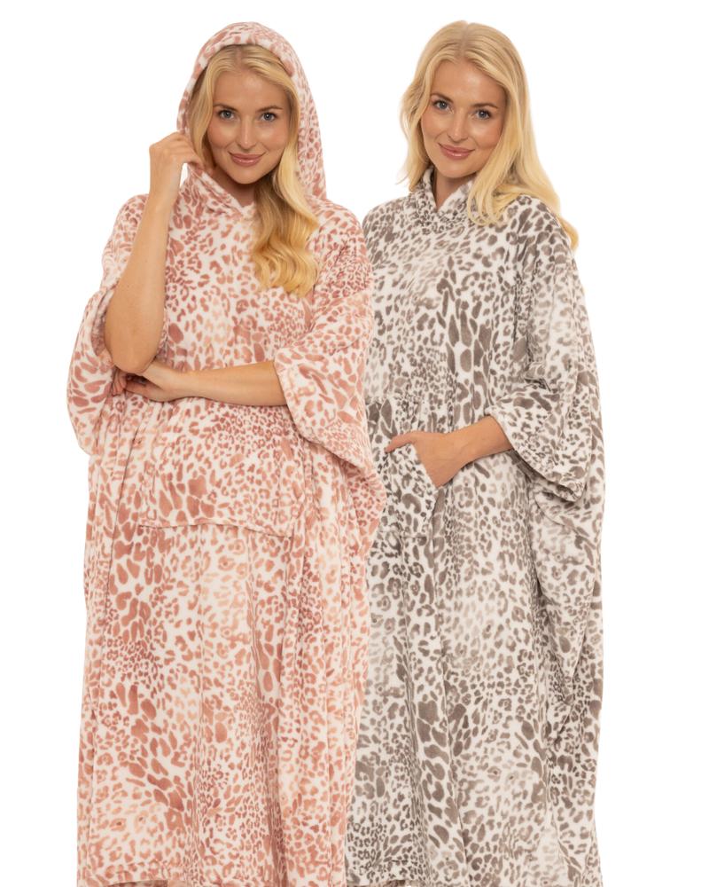 Luxury Fleece Oversized Lounger Poncho / Blanket