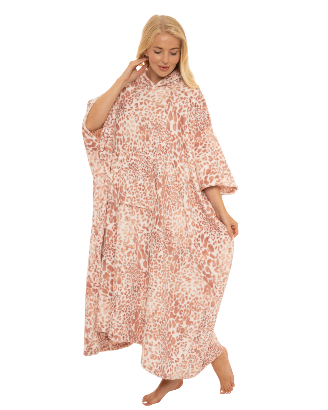 Luxury Fleece Oversized Lounger Poncho / Blanket