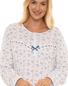 Butterfly Print 100% Cotton Long Sleeve Nightdress