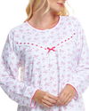 Butterfly Print 100% Cotton Long Sleeve Nightdress
