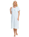 Butterfly Print 100% Cotton Jersey Short Sleeve Nightdress