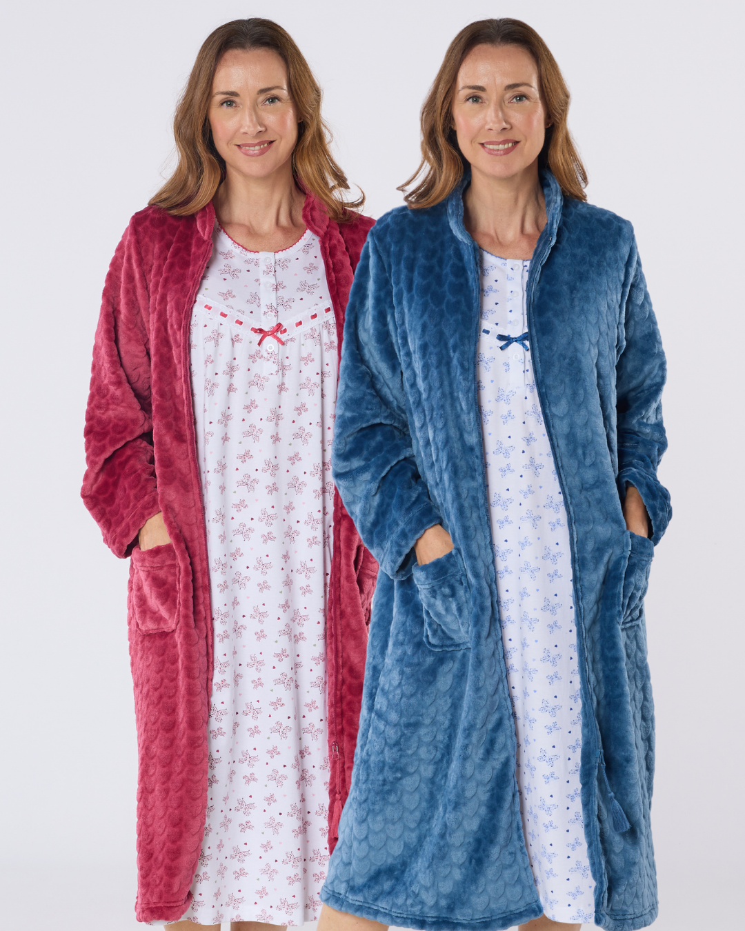 Butterfly Print 100% Cotton Jersey Short Sleeve Nightdress