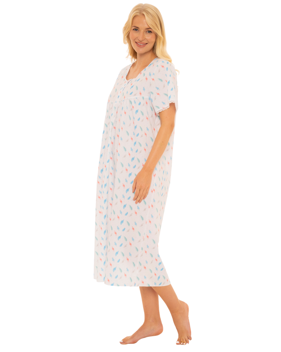 Long sales nursing nightgown