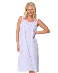 Leaf Print Strappy Nightdress