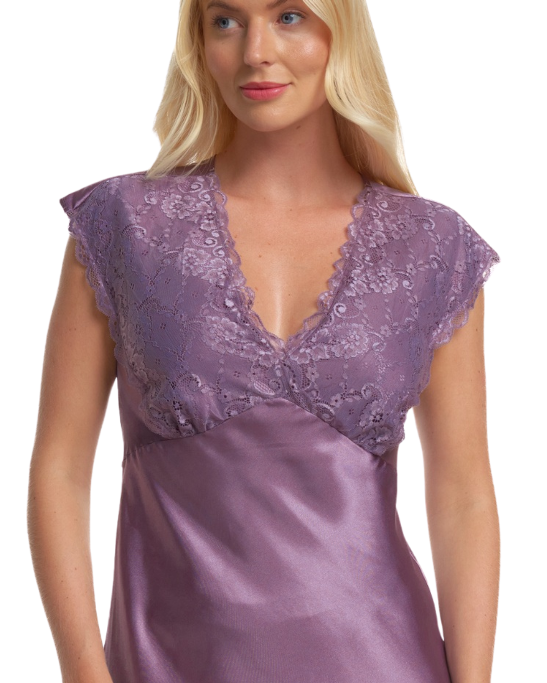 Satin & Lace Chemise Nightgown