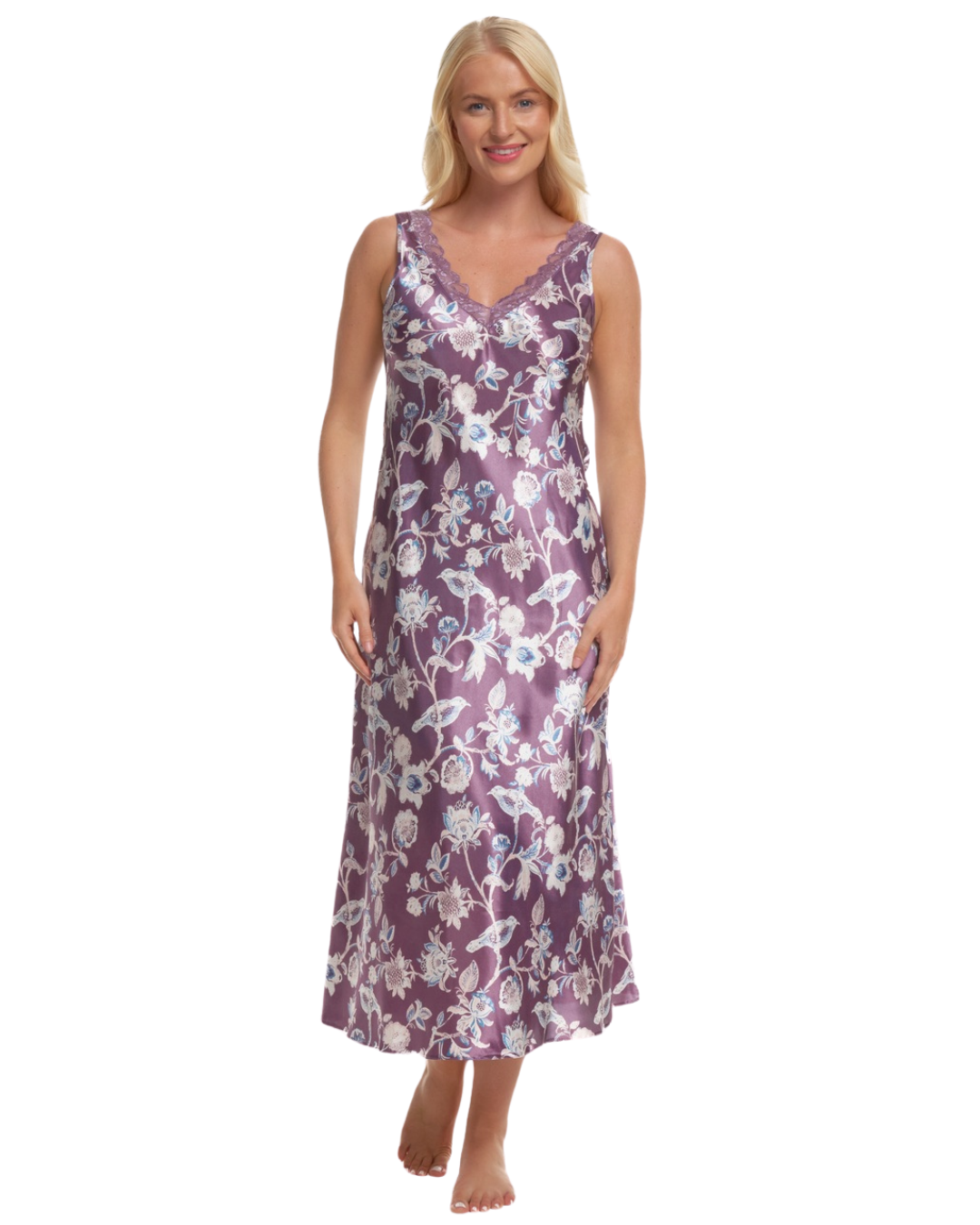 Satin & Lace Chemise Nightgown