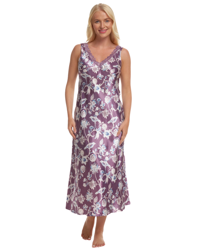 Satin & Lace Chemise Nightgown