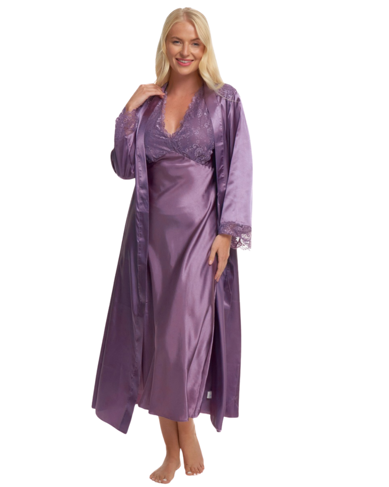 Satin & Lace Chemise Nightgown