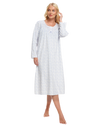 Long Sleeved Floral Fleece Nightdress