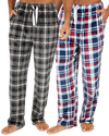 Mens Supersoft Check Fleece Trousers
