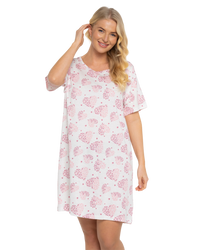 Pack of 2 Raspberry Heart 100% Cotton Nightshirts