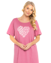 Pack of 2 Raspberry Heart 100% Cotton Nightshirts