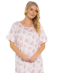 Pack of 2 Raspberry Heart 100% Cotton Nightshirts
