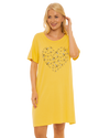 Women's 100% Cotton Pack of 2 Yellow Bee Nightshirts