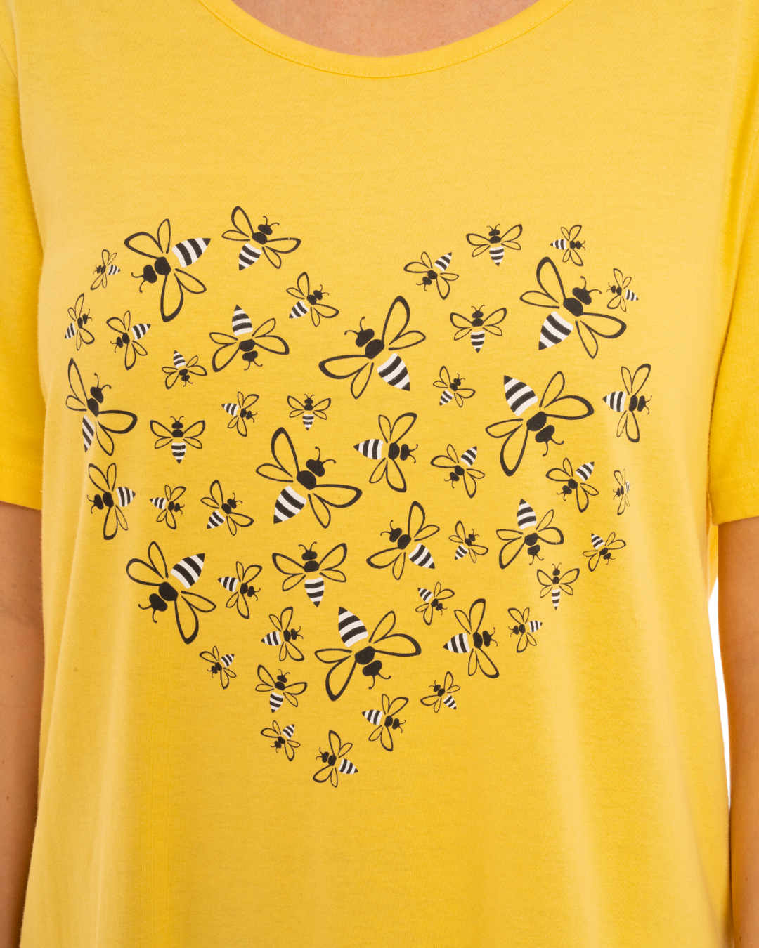 Women's 100% Cotton Pack of 2 Yellow Bee Nightshirts