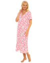 Pink Floral 100% Cotton Plus Size Nightdress