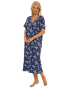 Navy Butterfly 100% Cotton Plus Size Nightdress