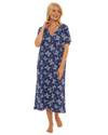 Navy Butterfly 100% Cotton Plus Size Nightdress