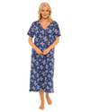 Navy Butterfly 100% Cotton Plus Size Nightdress