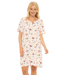 Women's 100% Cotton Pack of 2 Rainbow Star Nightshirts