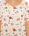 Women's 100% Cotton Pack of 2 Rainbow Star Nightshirts