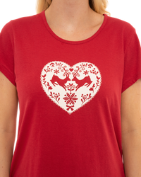 Women's Winter Stag 100% Cotton Short Sleeved Cropped Leg Pyjamas