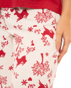 Women's Winter Stag 100% Cotton Short Sleeved Cropped Leg Pyjamas