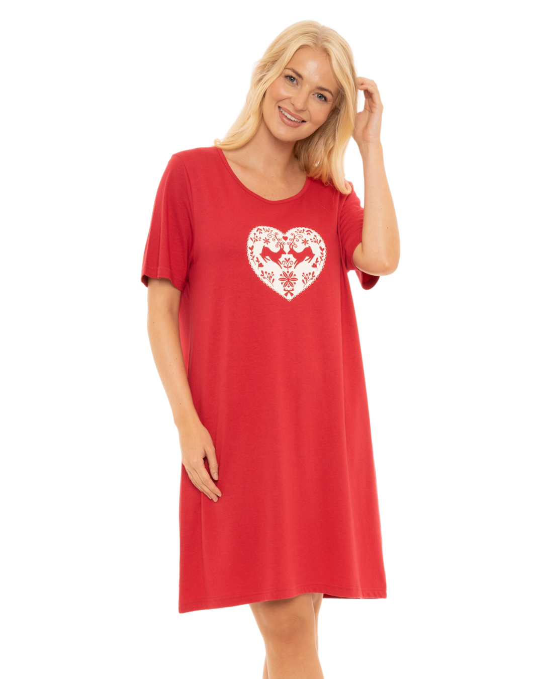 Pack of 2 Winter Stag 100% Cotton Nightshirts