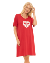 Pack of 2 Winter Stag 100% Cotton Nightshirts