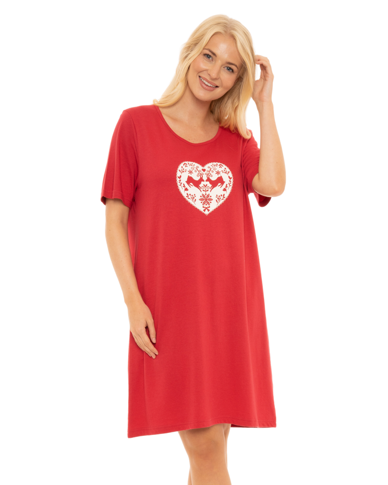 Pack of 2 Winter Stag 100% Cotton Nightshirts