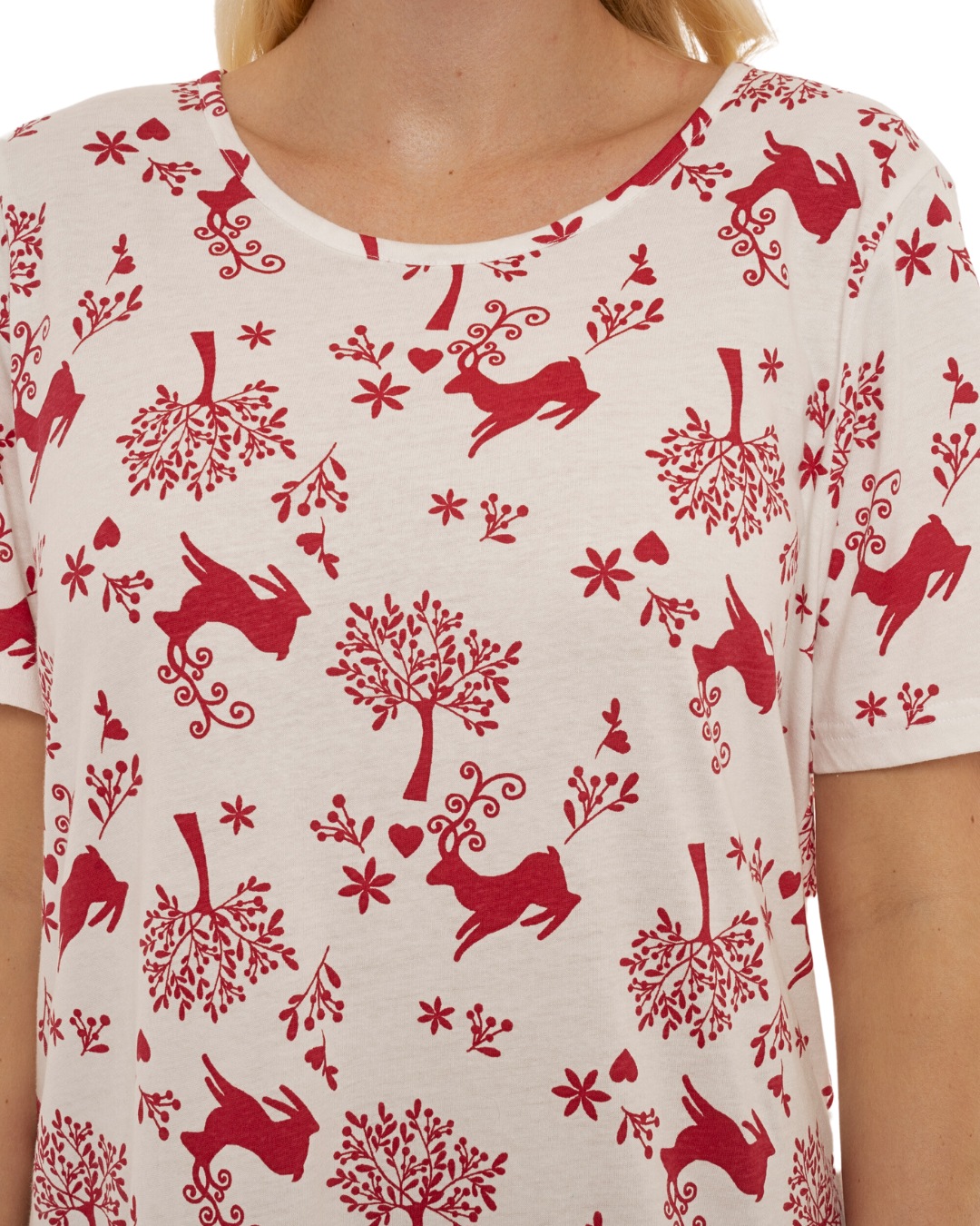 Pack of 2 Winter Stag 100% Cotton Nightshirts