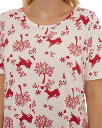 Pack of 2 Winter Stag 100% Cotton Nightshirts