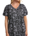 Black Floral 100% Cotton Plus Size Nightdress