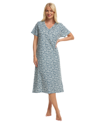 Sage Freesia 100% Cotton Plus Size Nightdress