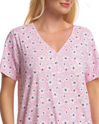 Raspberry Freesia 100% Cotton Plus Size Nightdress