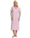 Raspberry Freesia 100% Cotton Plus Size Nightdress