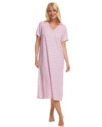 Raspberry Freesia 100% Cotton Plus Size Nightdress